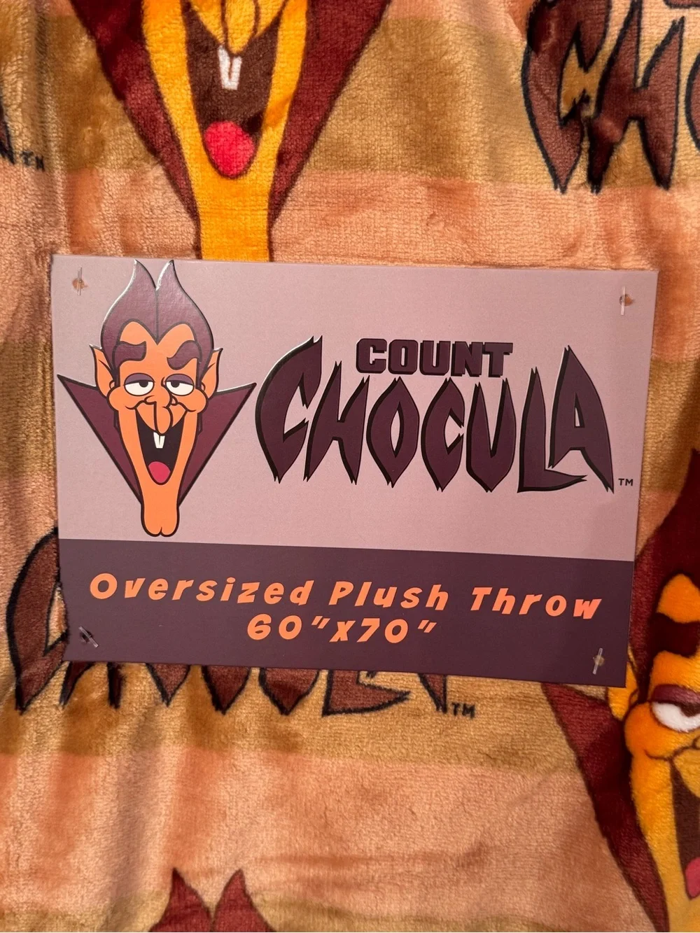 Halloween Count Chocula Cereal Oversized Plush Blanket